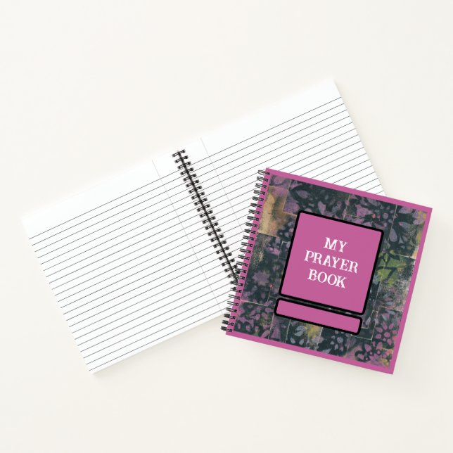 Journal de prière floral – Cahier à reliure spiral (Intérieur)