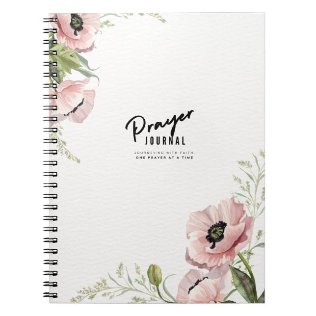 Journal de prière floral | Journal de notes (Devant)