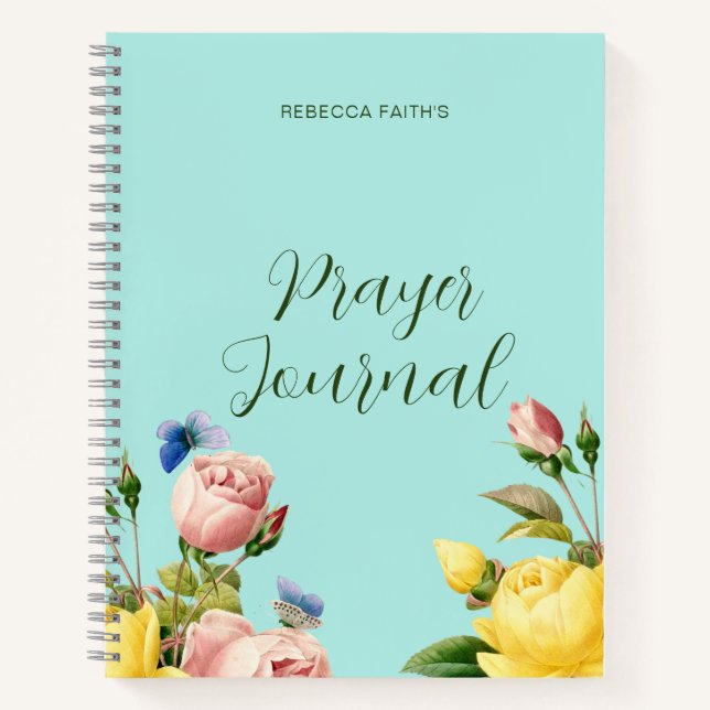 Journal de prière floral moderne (Devant)