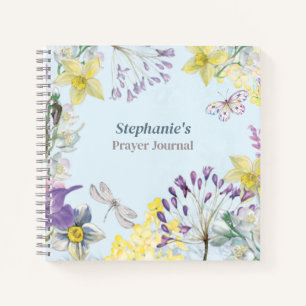 Journal de prière Floral Printemps bleu