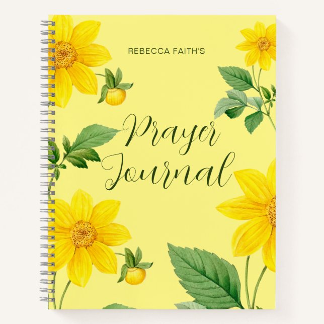 Journal de prière florale moderne (Devant)