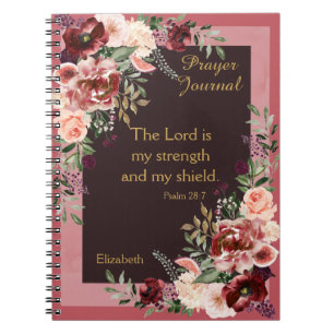 Journal de prière personnalisé de la floraison r