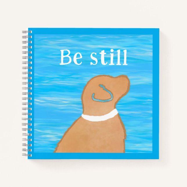 Journal de prière pour enfants Yellow Dog Be Still (Devant)