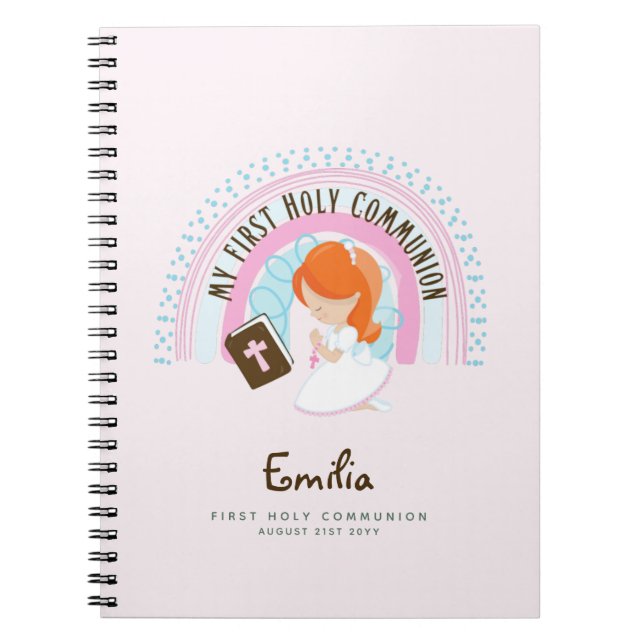 Journal de prière pour filles personnalisées ou ét (Devant)