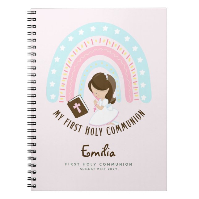 Journal de prière pour filles personnalisées ou ét (Devant)