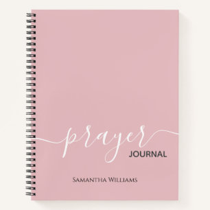 Journal de prières de script rose vif