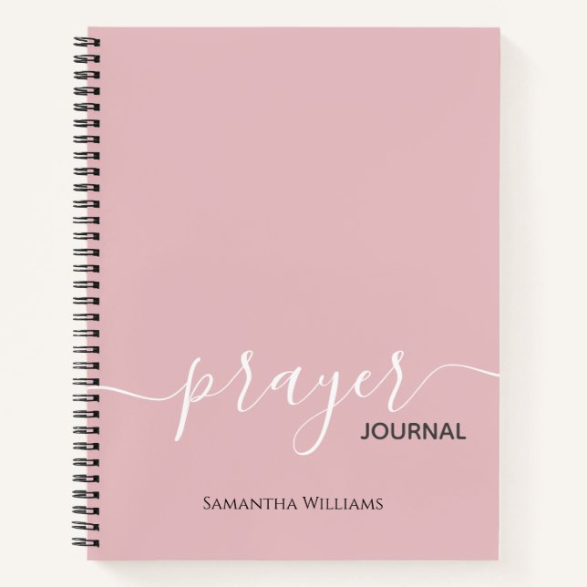 Journal de prières de script rose vif (Devant)