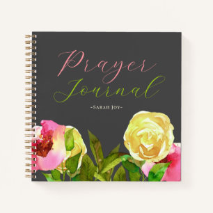 Journal de prières florales aquarelle