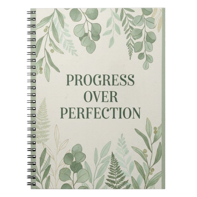 Journal de progrès plutôt que de perfection (Devant)
