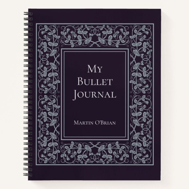 Journal de puces élégant personnalisé (Devant)