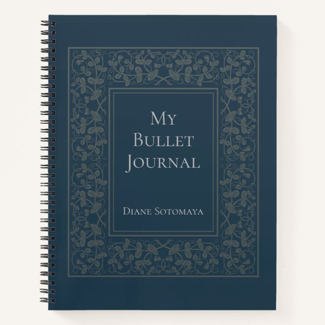 Journal de puces élégant personnalisé (Devant)