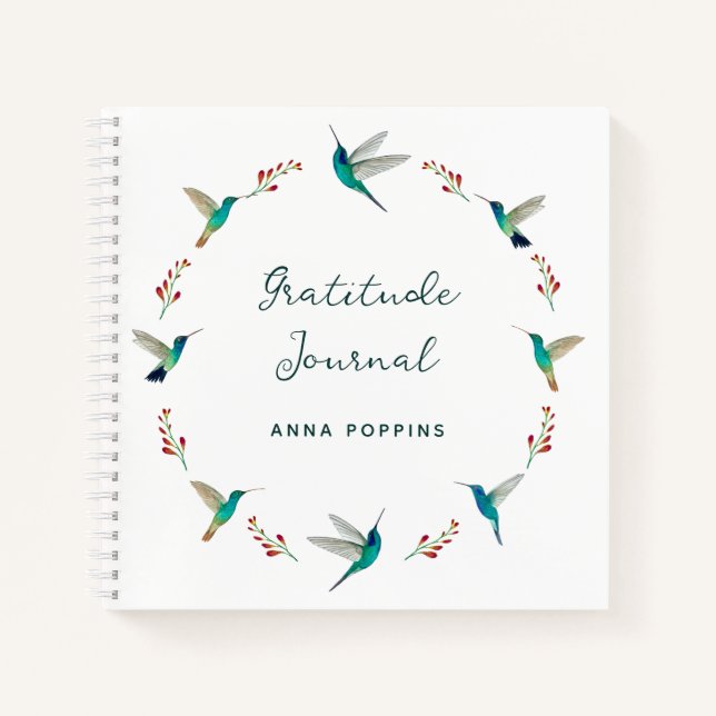 Journal de rationnement des colibris personnalisés (Devant)