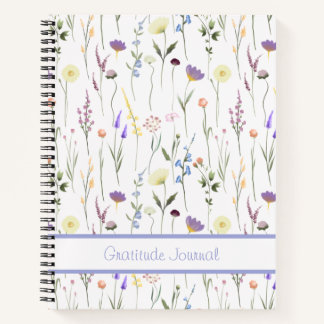 Journal de ratitude du Fleur sauvage personnalisé