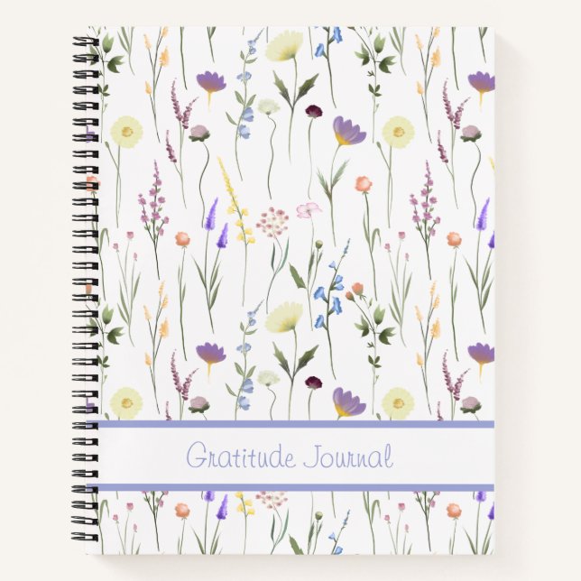 Journal de ratitude du Fleur sauvage personnalisé (Devant)