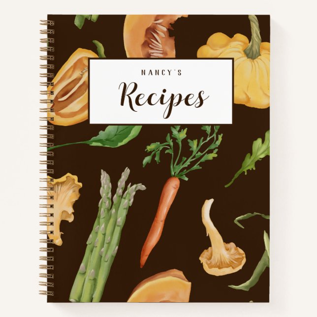 Journal de recette personnalisée des légumes d'aut (Devant)