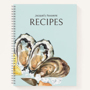 Journal de recettes d'amour de l'huître - Bleu gla