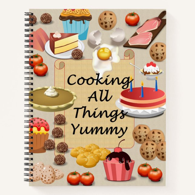 Journal de recettes de cuisine délicieuses (Devant)