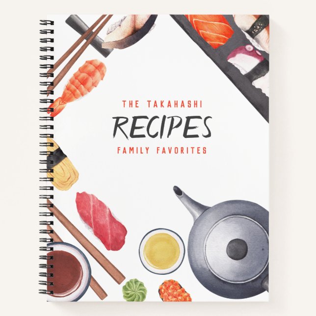 Journal de recettes de cuisine japonaise personnal (Devant)