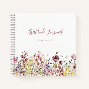Journal de reconnaissance Carnet Fleurs de script