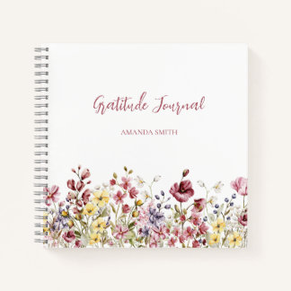 Journal de reconnaissance Carnet Fleurs de script 