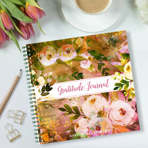 Journal de reconnaissance de boho rose or