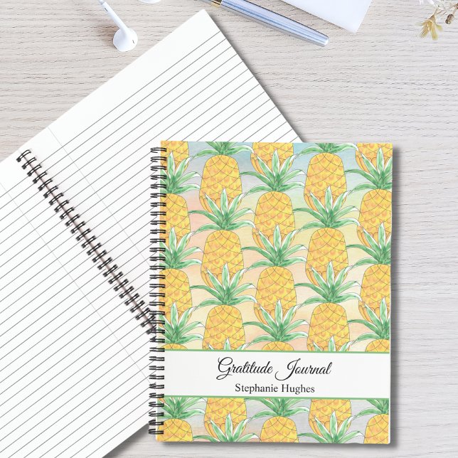 Journal de reconnaissance de l'aquarelle d'ananas  (Créateur téléchargé)