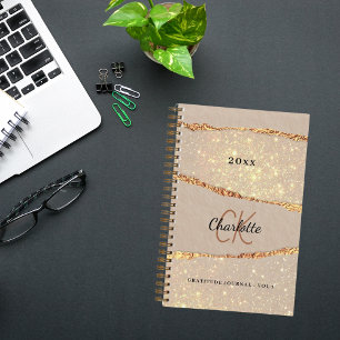 Journal de reconnaissance rose or agate or beige m