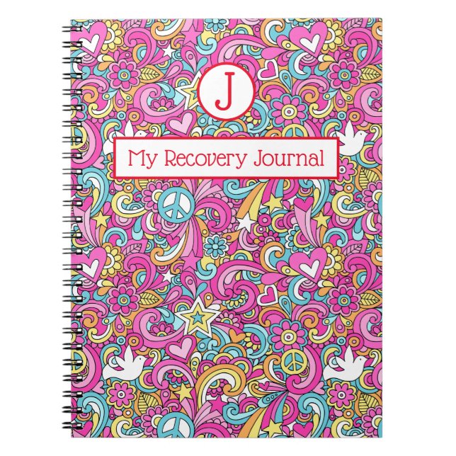 Journal de récupération Cahier Paix & Amour (Devant)
