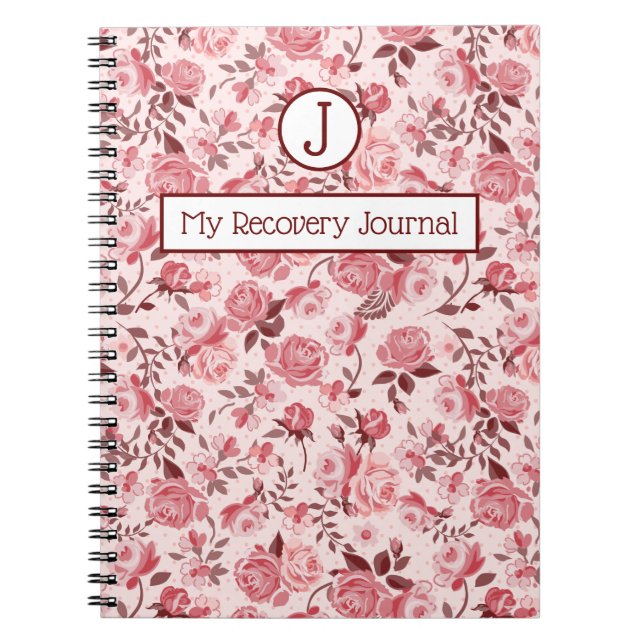 Journal de récupération Cahier Roses roses (Devant)