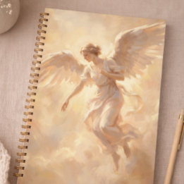 Journal de rédaction spirituel élégant d'ange