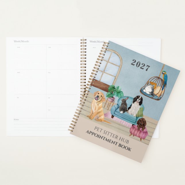 Journal de rendez-vous pour les entreprises de gar (Devant avec enveloppe)