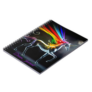 Journal de rêve de licorne en verre