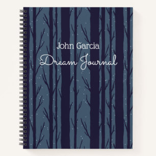 Journal de rêve Night Woods personnalisé