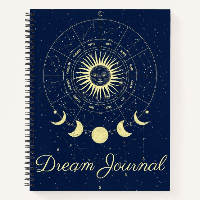 Journal de rêves des phases lunaires du soleil cél (Devant)