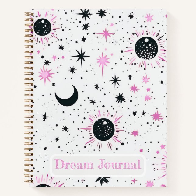 Journal de rêves Soleil Lune Étoiles Céleste (Devant)