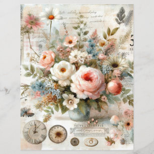 journal de scrapbooking collage shabby chic cottag