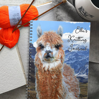 Journal de tricot personnalisé des montagnes de la