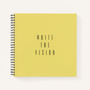 Journal de typographie de Yellow 'Write The Vision