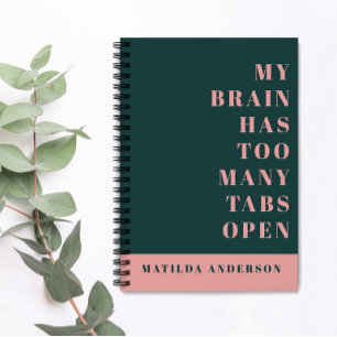 Journal de typographie verte et rose