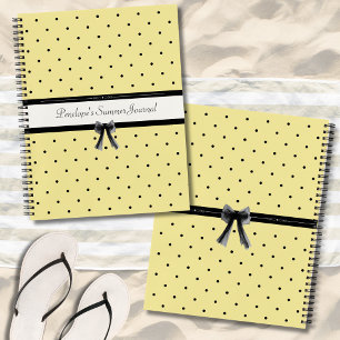 Journal de Vacances d'Été Chic Jaune Ensoleillé