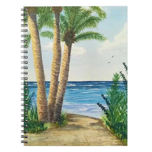 Journal de vacances, plage, journal intime, cahier (Devant)