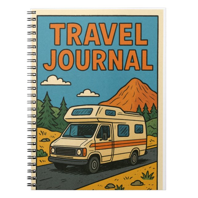Journal de voyage Camionnette de camping (Devant)