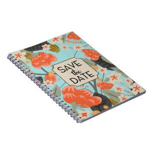 Journal de voyage de style floral vintage.