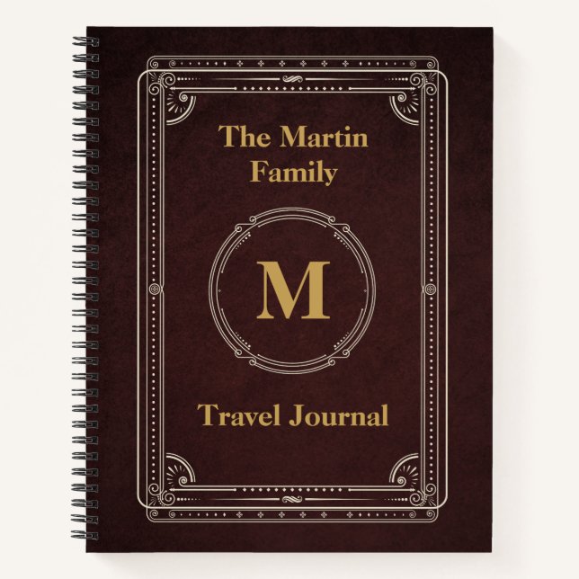 Journal de voyage de style vintage (Devant)