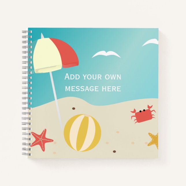 Journal de voyage de vacances d'été personnalisé a (Devant)