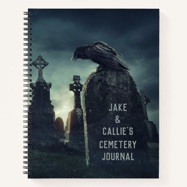 Journal de voyage du cimetière personnalisé (Devant)