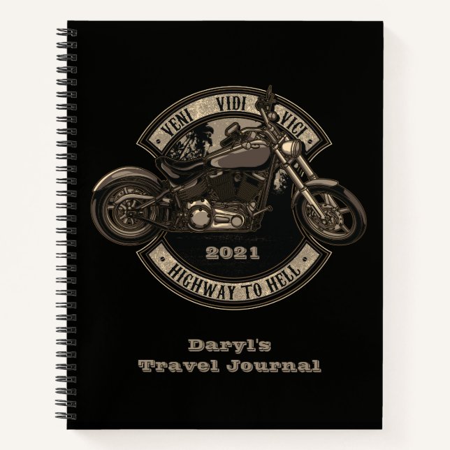 Journal de voyage Motorcycle Biker (Devant)