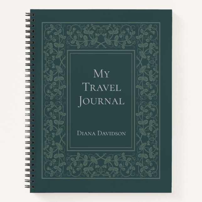 Journal de voyage personnalisé et élégant (Devant)