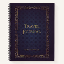 Journal de voyage personnalisé et élégant