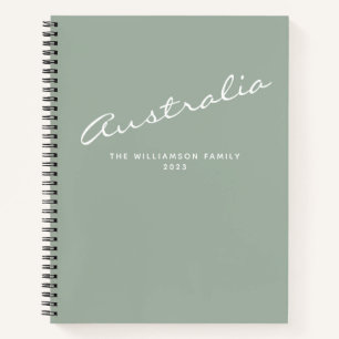 Journal de voyage personnalisé minimaliste modern